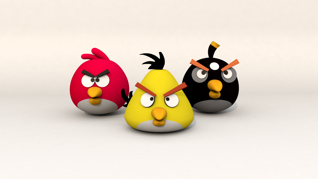 「3d动画制作」C4D愤怒的小鸟建模及渲染