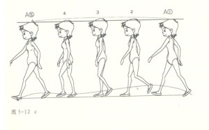 动画制作中走的运动规律