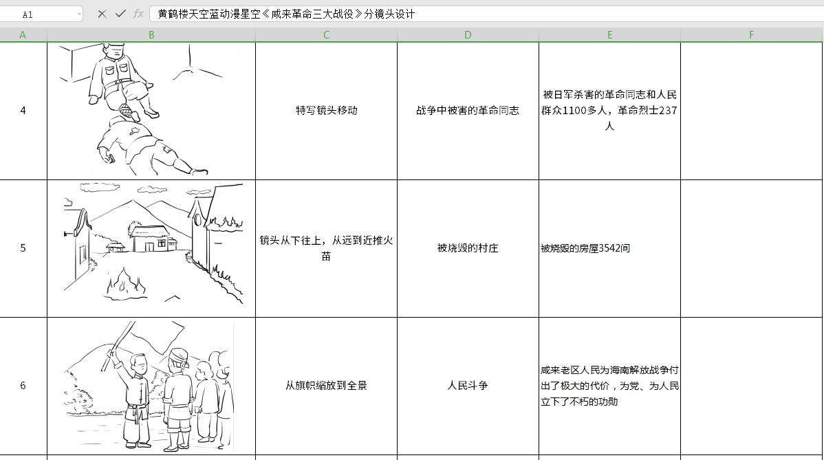 mg动画制作《咸来革命三大战役》抗日战争革命动漫宣传片分镜4-6.jpg