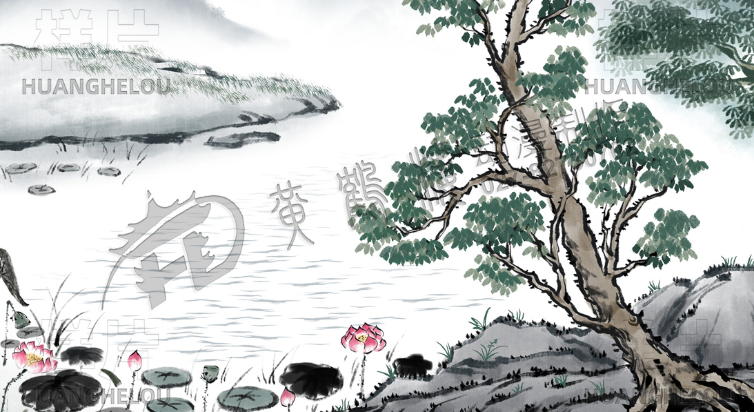 《四季交替 春夏秋冬》水墨动画视频原画张效果图设计
