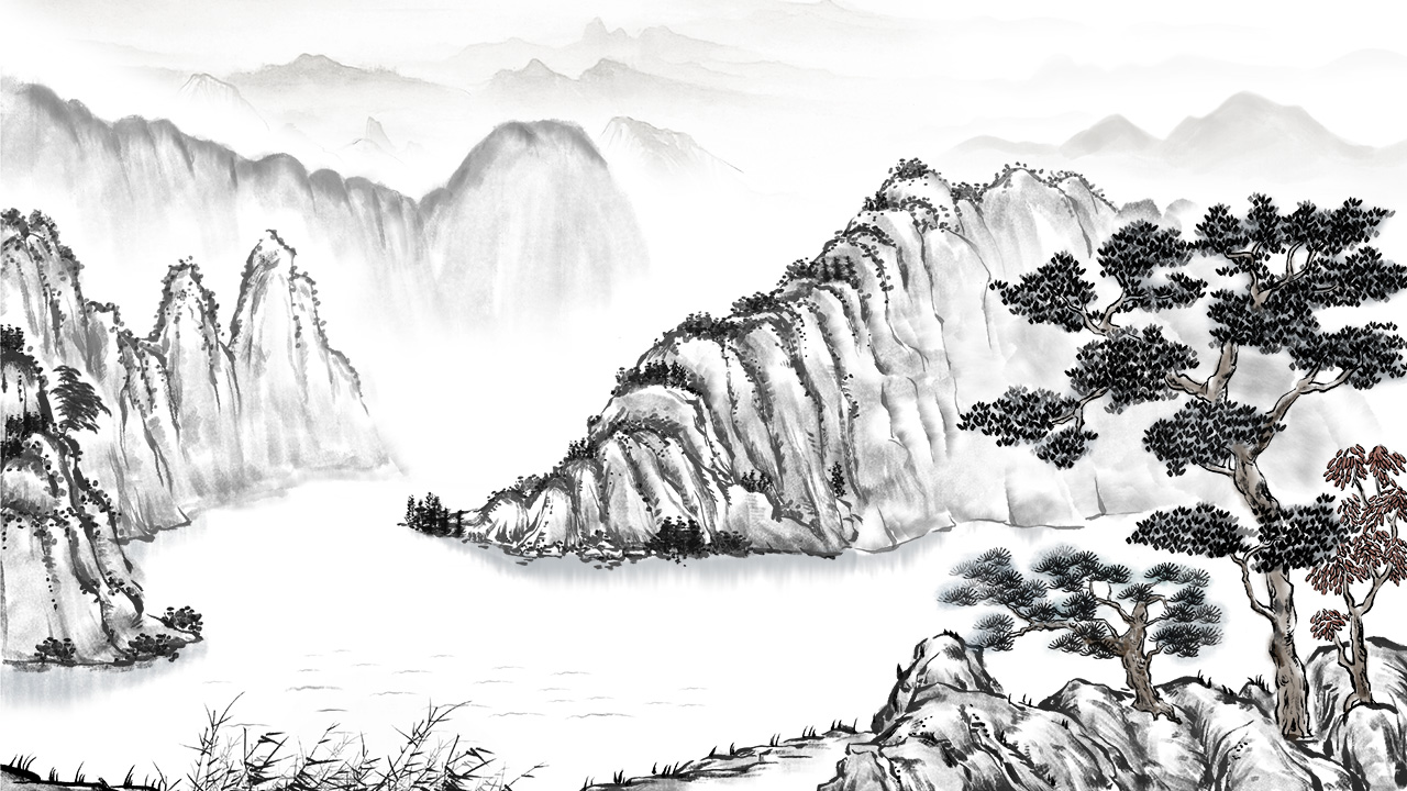 《高山流水》中国水墨风格的动漫动漫设计